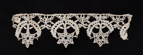 Bobbin Lace (Needlepoint Design) Edging of Star Points by Unknown, textile, 1550-1599