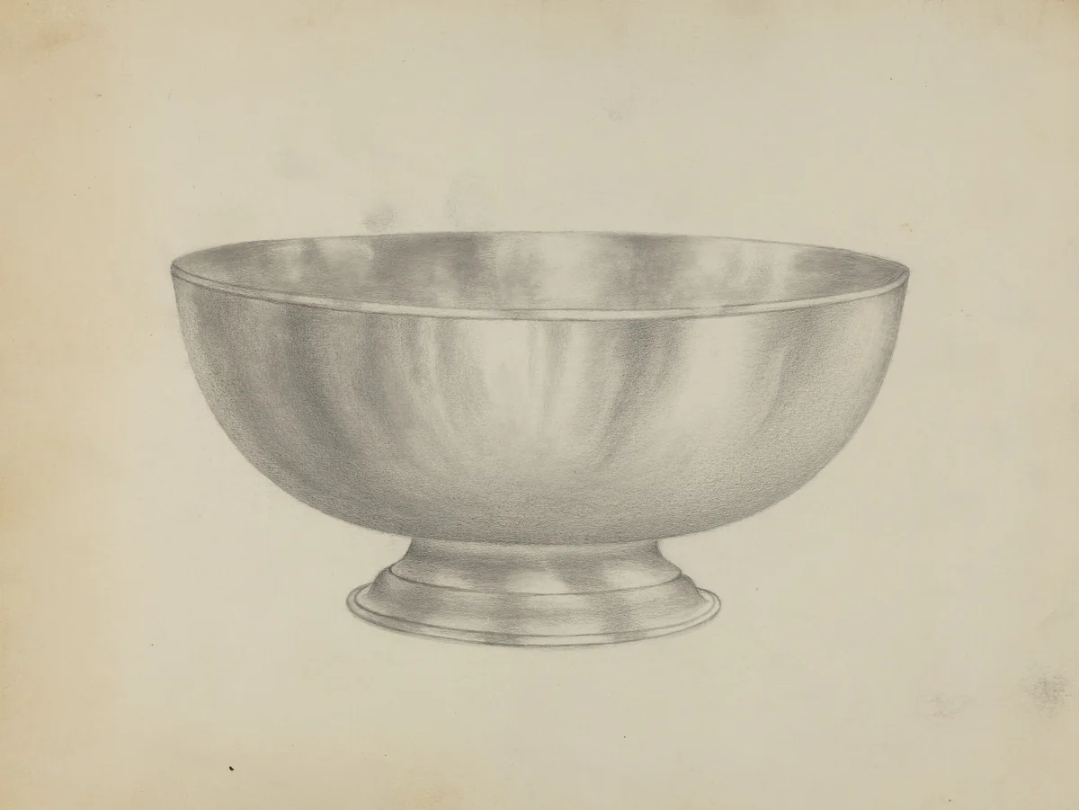Sugar Bowl by Horace Reina, index of american design, 1936
