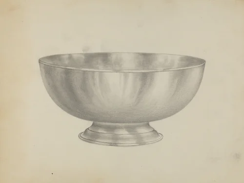 Sugar Bowl by Horace Reina, index of american design, 1936