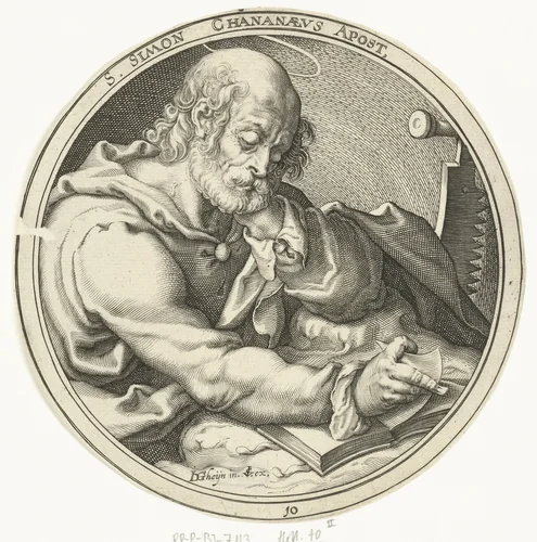 H. Simon by Zacharias Dolendo, print, 1609-1652