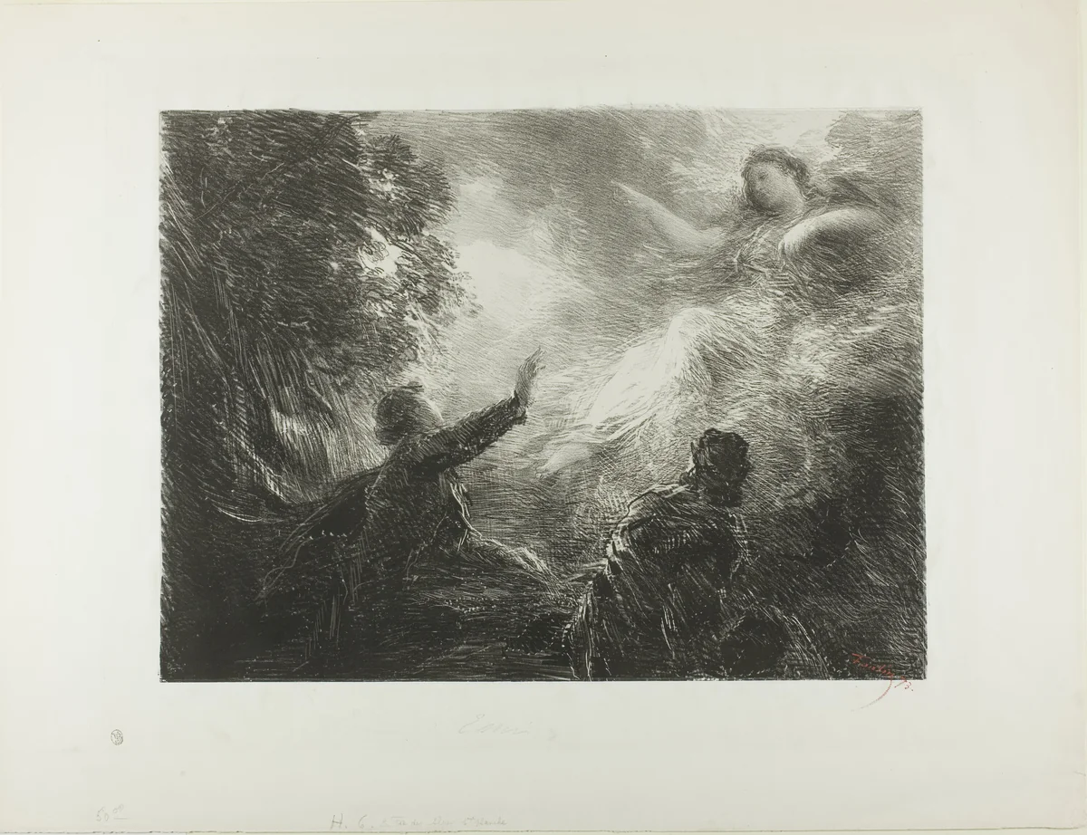The Fairy of the Alps by Henri Fantin-Latour, print, 1873