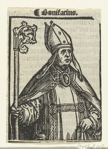 Portret van bisschop Bonifatius by Unknown, print, 1517