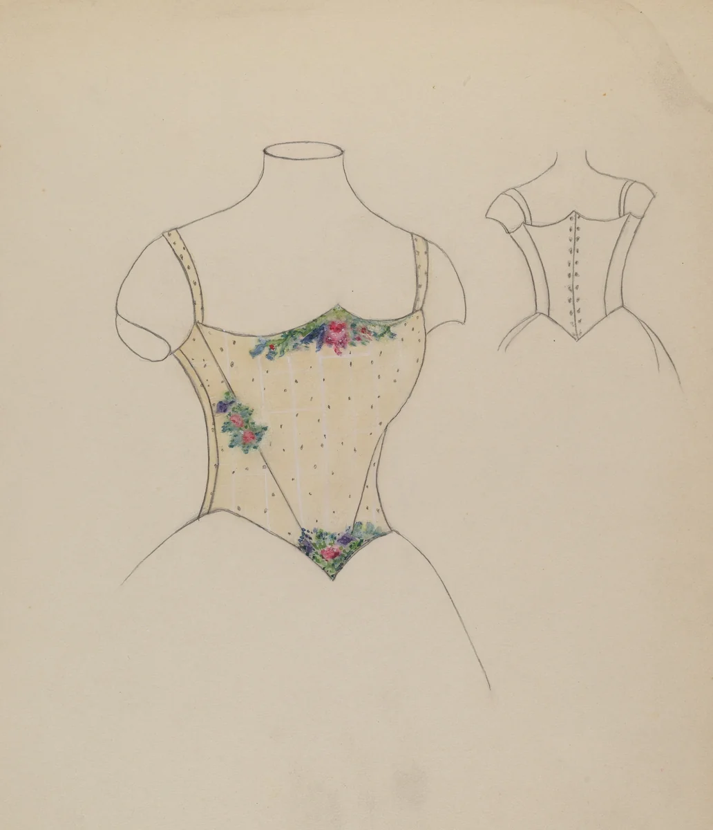 Bodice by Margaret Knapp, index of american design, 1935-1942