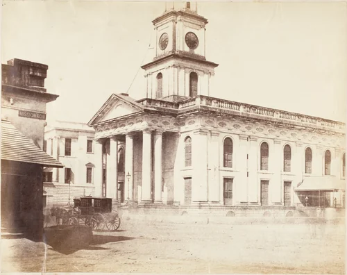 Scotch Kirk, Calcutta by R. B. Hill, photograph, 1850-1859