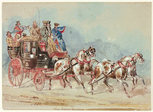 The Dover Express by Charles B. Newhouse, painting, 1832