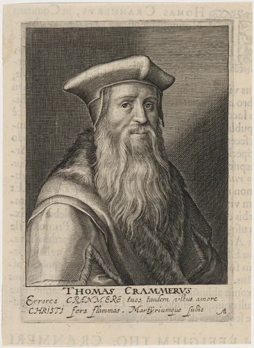 Thomas Cranmer by Willem de Passe, print, 1620