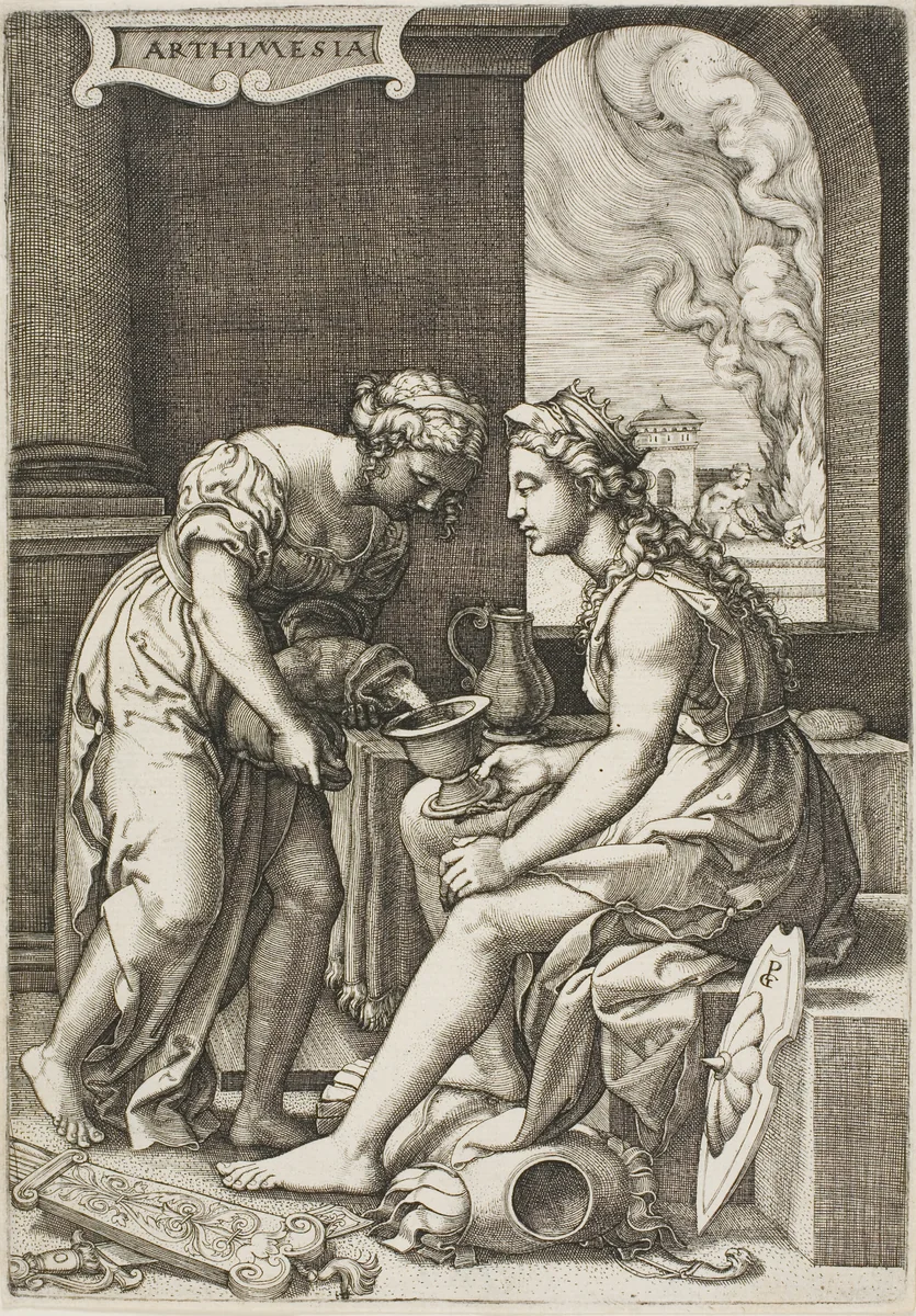 Artemisia by Georg Pencz, print, 1520-1550