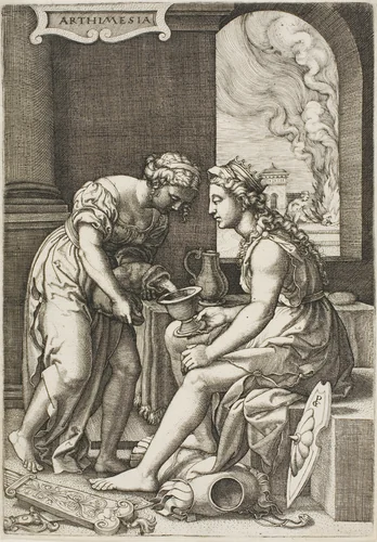 Artemisia by Georg Pencz, print, 1520-1550