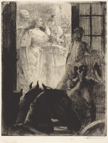 Social Triumph (Le Triomphe mondain) by Albert Besnard, print, 1886