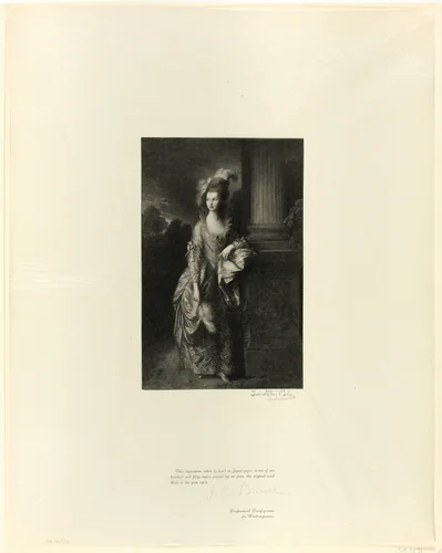 The Honorable Mrs. Graham, from Old English Masters by Timothy Cole, print, 1897