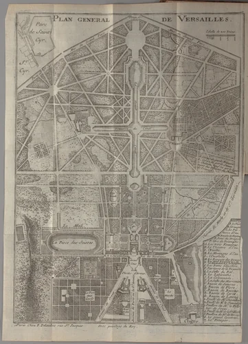Nouvelle description des chateaux et parcs de Versailles et de Marly : contenant une explication historique de toutes les peintures, tableaux, statues, vases & ornemens qui s'y voient : leurs dimensions : & les noms des peintres, des sculpteurs & des graveurs qui les ont faits by Jean-Aimar Piganiol de La Force, artwork, 1724
