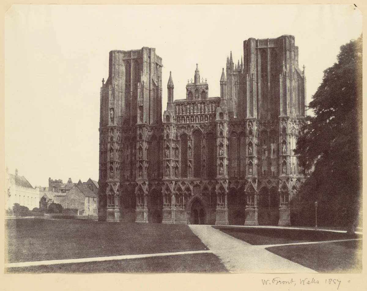 West Front, Wells by Alfred Capel-Cure, photograph, 1857