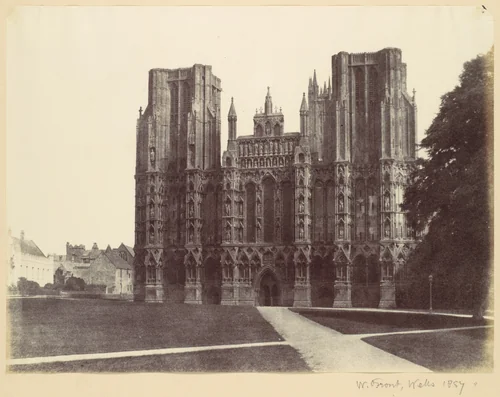 West Front, Wells by Alfred Capel-Cure, photograph, 1857