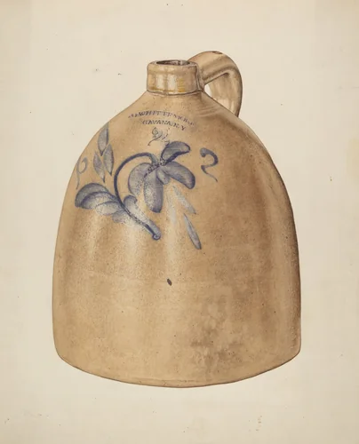 Jug by Lillian Hunter, index of american design, 1935-1942
