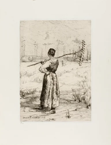 The Return from the Field by Jules Bastien-Lepage, print, 1878