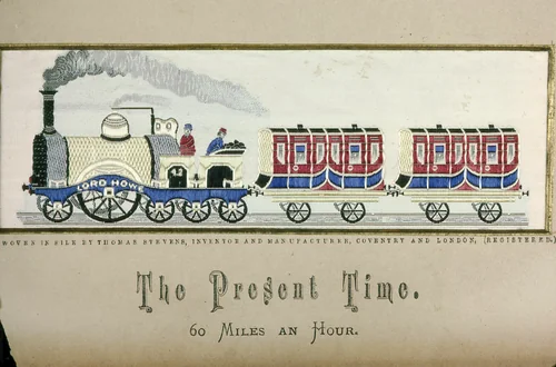 "The Present Time" by Thomas Stevens, textile, 1874-1884