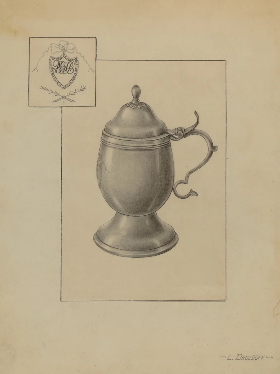 Silver Mug by Leo Drozdoff, index of american design, 1939