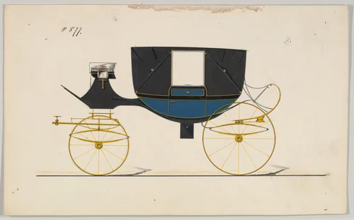 Landau #877 by Brewster & Co., drawing, 1850-1900