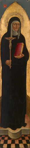 Saint Monica from an Augustinian altarpiece by Italian, painting, 1450-1475