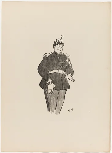 Polin, from Le Café-Concert by Henri Gabriel Ibels, print, 1893
