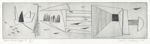 River Landscape I by Dorothy Dehner, print, 1958