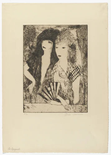 Spanish Women (Les deux Espagnoles) by Marie Laurencin, print, 1924