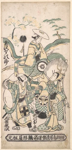 Scene from a Drama by Torii Kiyomasu I, print, 1740-1760