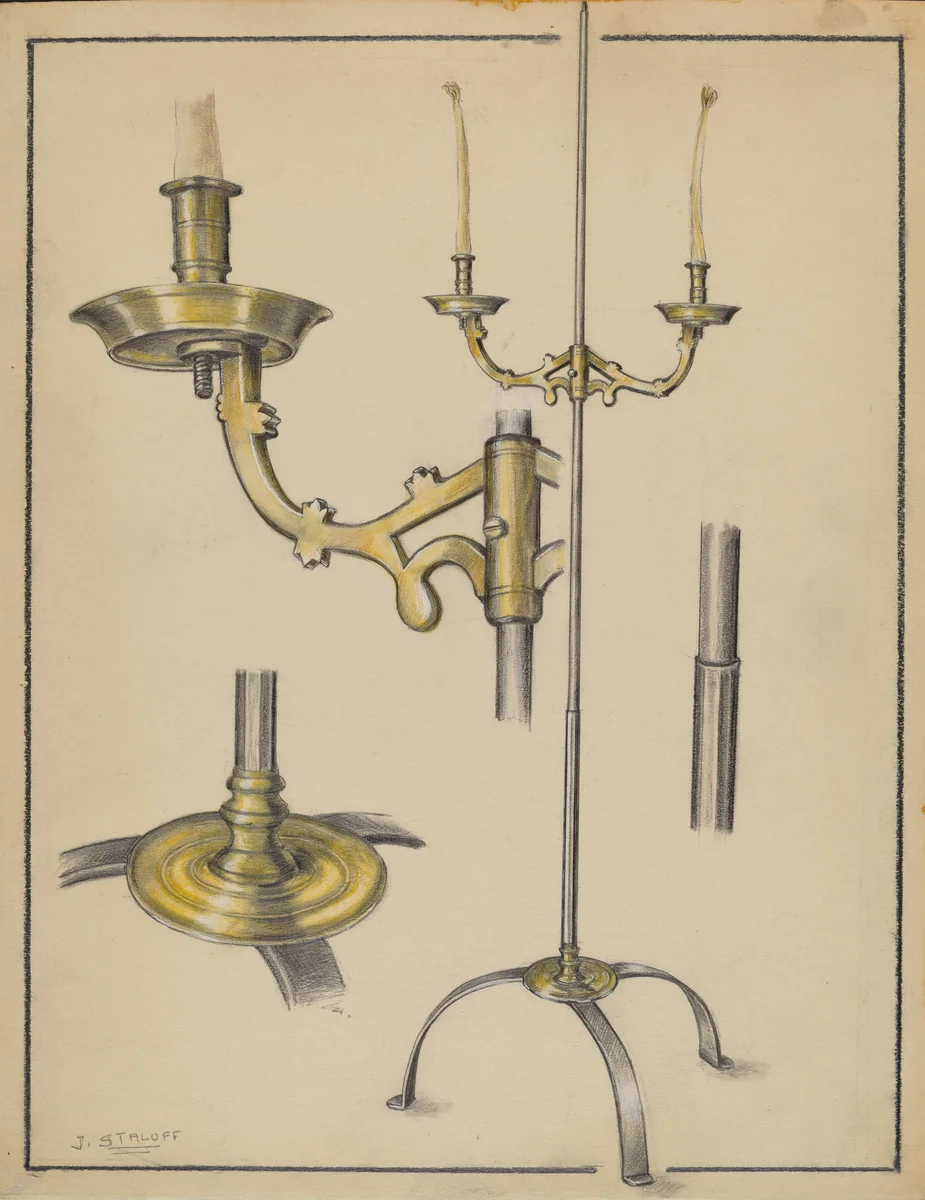 Candlestand by Jack Staloff, index of american design, 1936