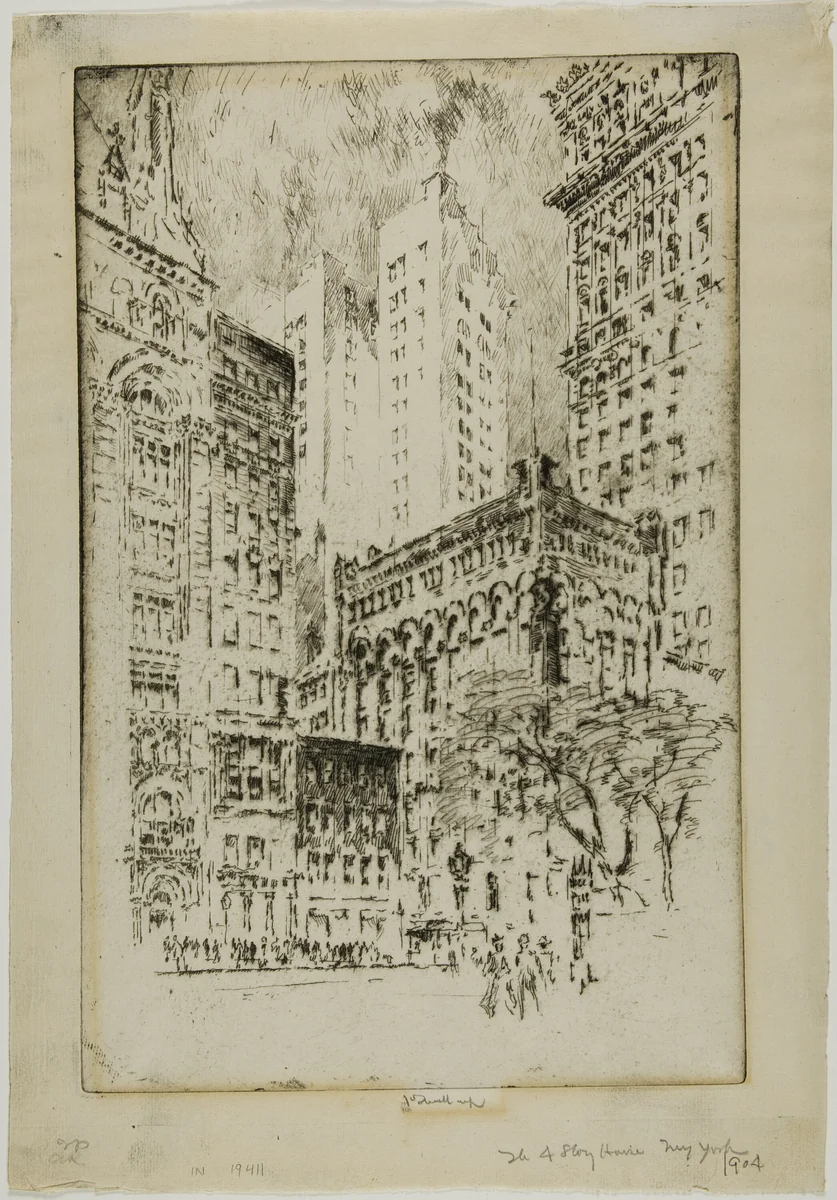 Four Story House by Joseph Pennell, print, 1904