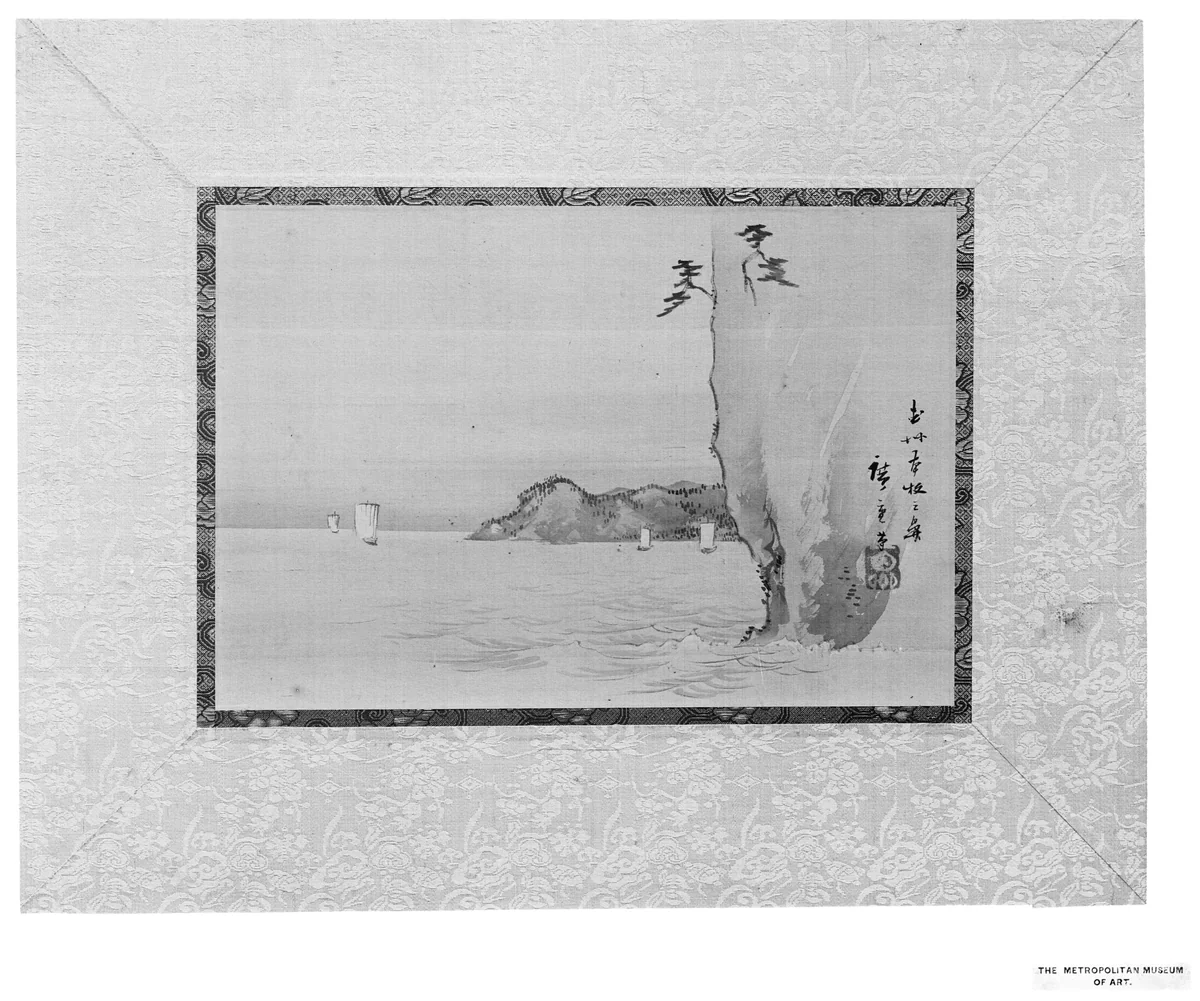 Honmoku Bay of Musashi Province by Utagawa Hiroshige (歌川広重), painting, 1797-1858