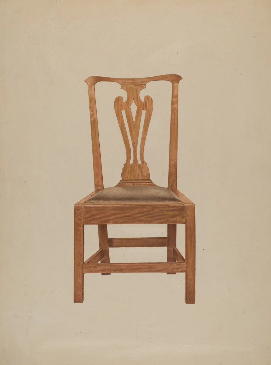 Chair by Michael Riccitelli, index of american design, 1938