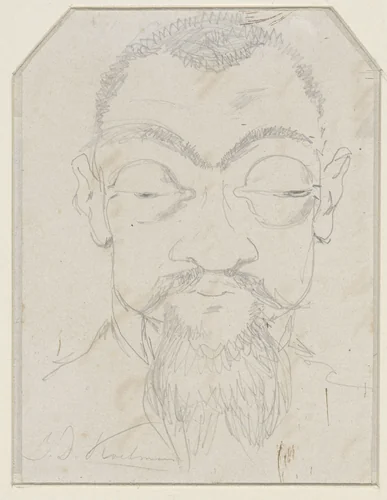 Portret van Joseph Hartogensis by Johan Daniël Koelman, drawing, 1841-1857