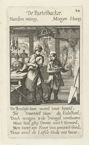 Pasteibakker by Caspar Luyken, print, 1694