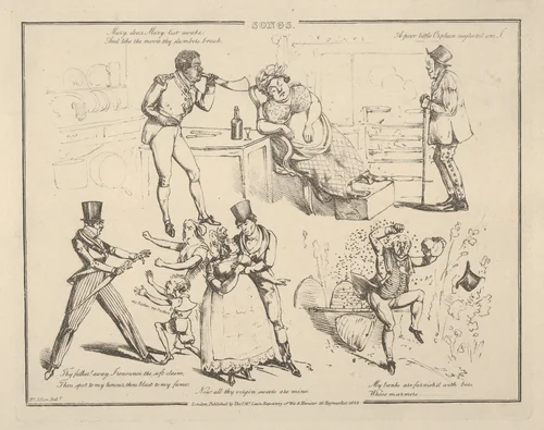 Songs: "Mary, dear Mary list awake. And take the moon thy slumbers break..." by Henry Thomas Alken, print, 1822