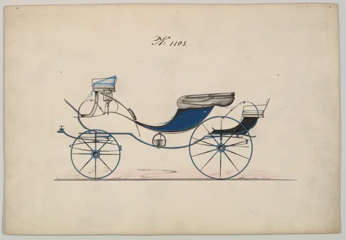 Victoria #1103 by Brewster & Co., drawing, 1870