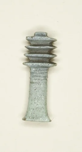 Amulet of a Djed Pillar by Egyptian, metalwork, -1070--656