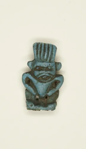 Amulet of the God Bes by Egyptian, metalwork, -1070--656