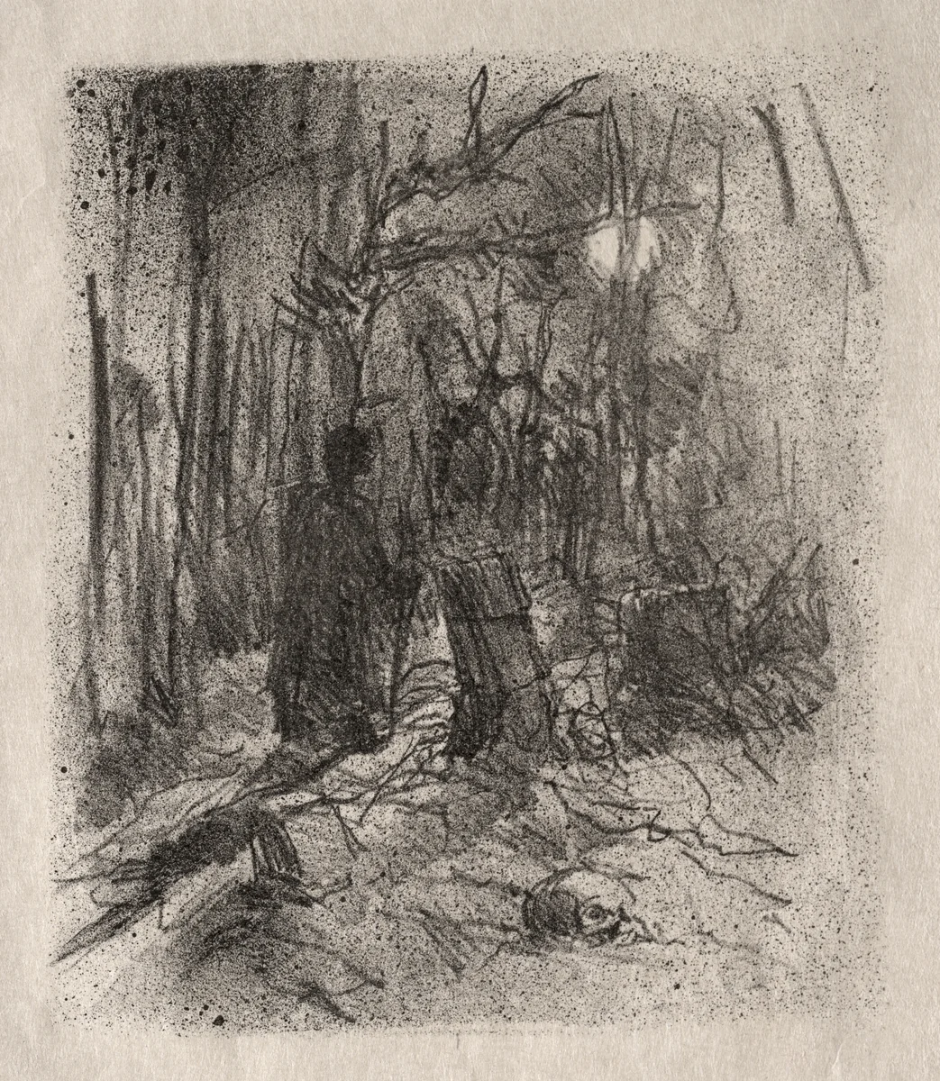 La Cimetière de Busk by Henri de Toulouse-Lautrec, print, 1898