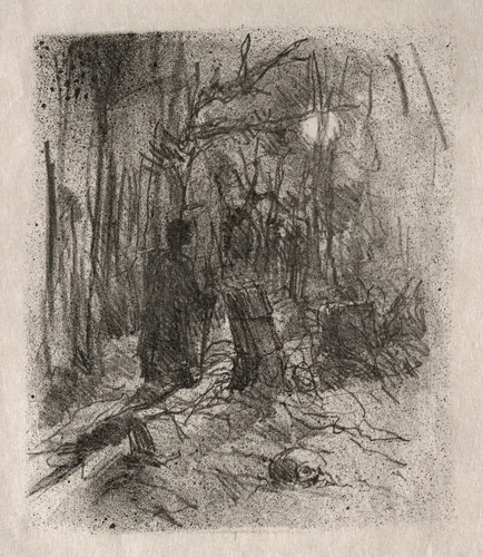 La Cimetière de Busk by Henri de Toulouse-Lautrec, print, 1898