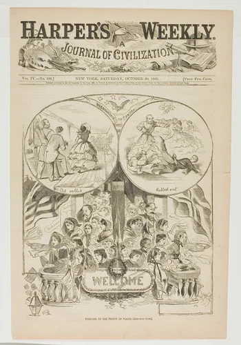 Welcome to the Prince of Wales by Winslow Homer, print, 1860