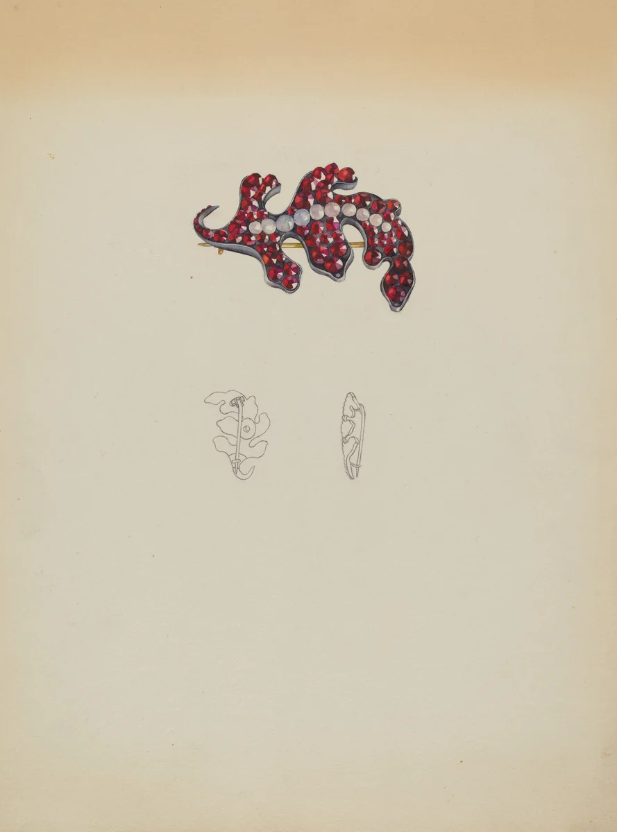 Brooch by Isidore Steinberg, index of american design, 1937