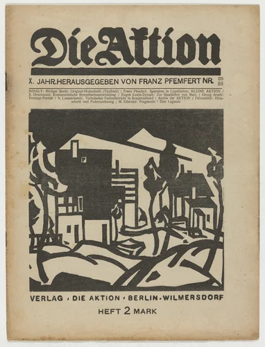Die Aktion, vol. 10, no. 25/26 by Rüdiger Berlit, Georg Arndt, Conrad Felixmüller, periodical, 1920