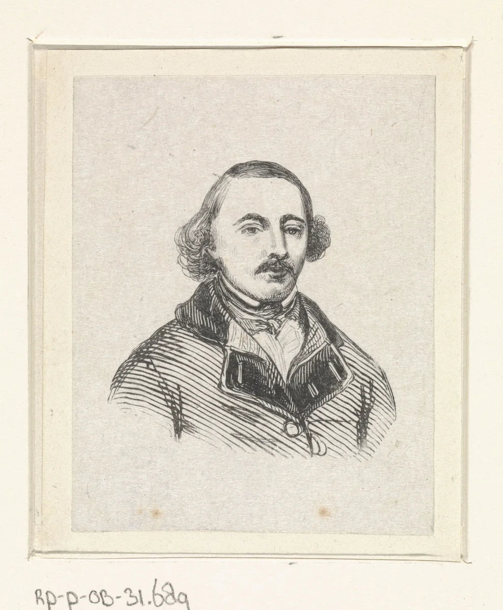 Portret van Jacques Van Gingelen by anonymous, print, 1840-1842