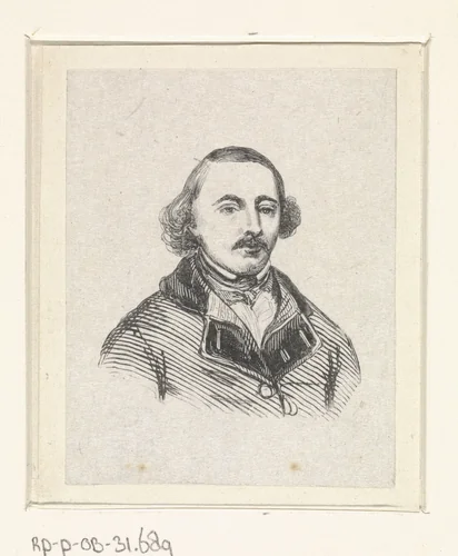 Portret van Jacques Van Gingelen by anonymous, print, 1840-1842