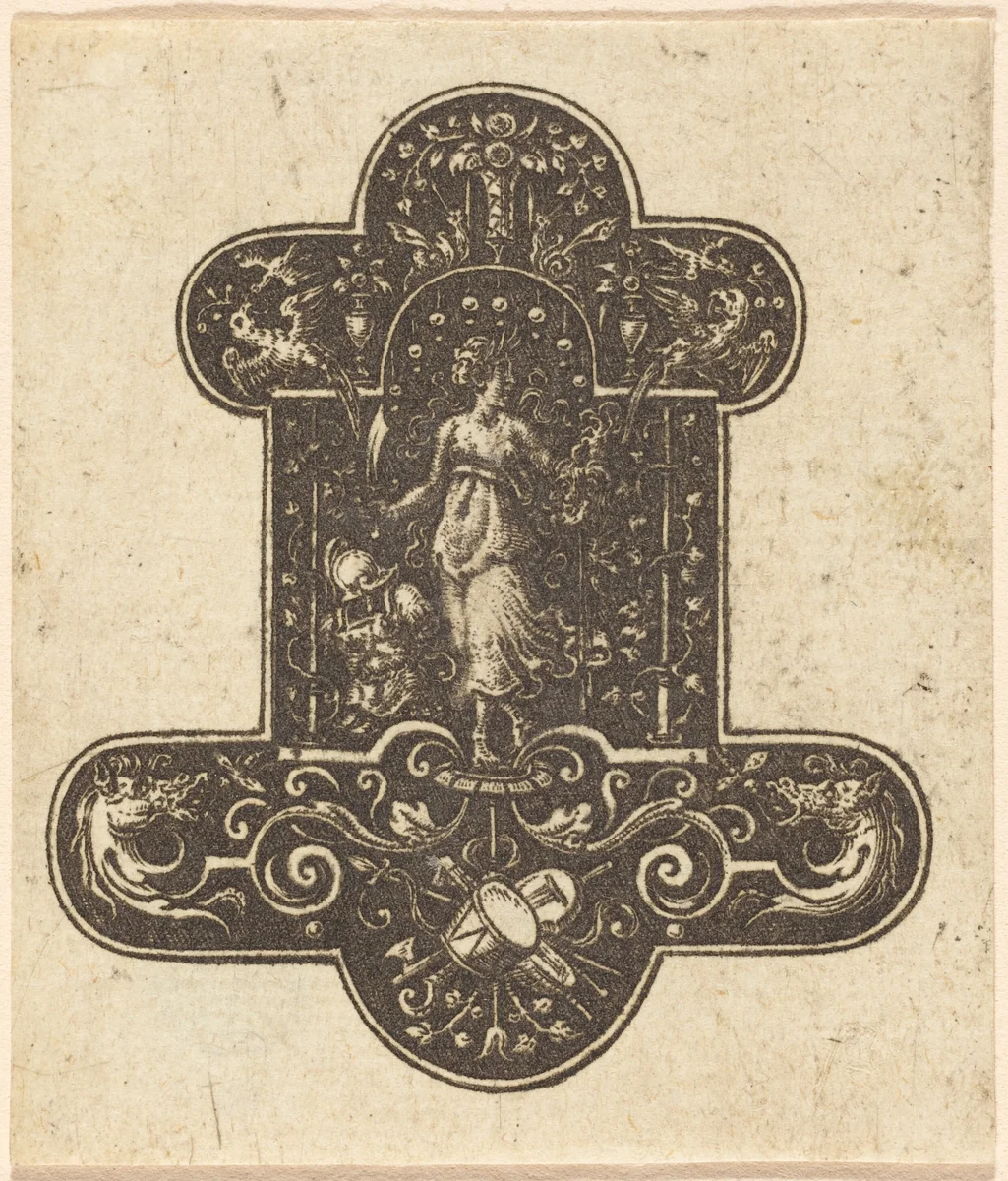 Judith with the Head of Holofernes by Etienne Delaune, print, 1519-1583