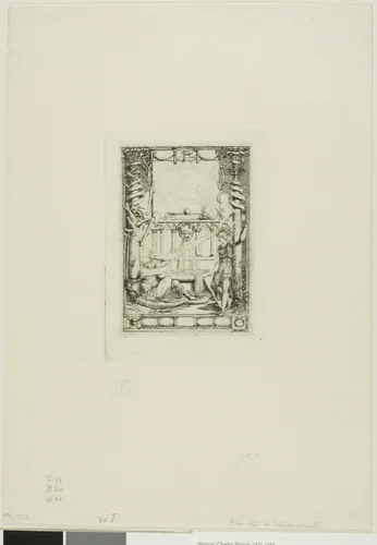 Frontispiece for the Catalogue of the Engravings of Thomas De Leu by Charles Meryon, print, 1866