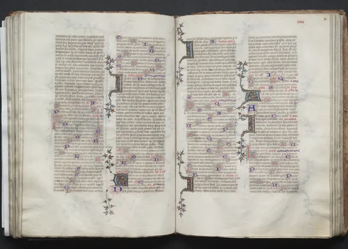 The Gotha Missal: Fol. 80r, Text by Master of the Boqueteaux, book, 1370-1380