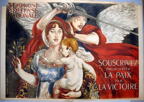 Subscribe in Order to Hasten Peace through Victory. by Albert Besnard, other, 1917