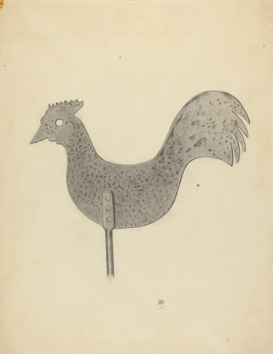 Weather Vane by American 20th Century, index of american design, 1935-1942