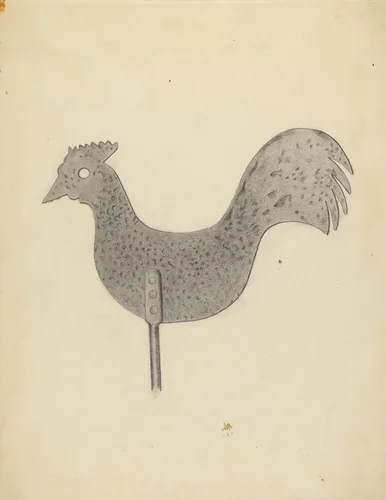 Weather Vane by American 20th Century, index of american design, 1935-1942